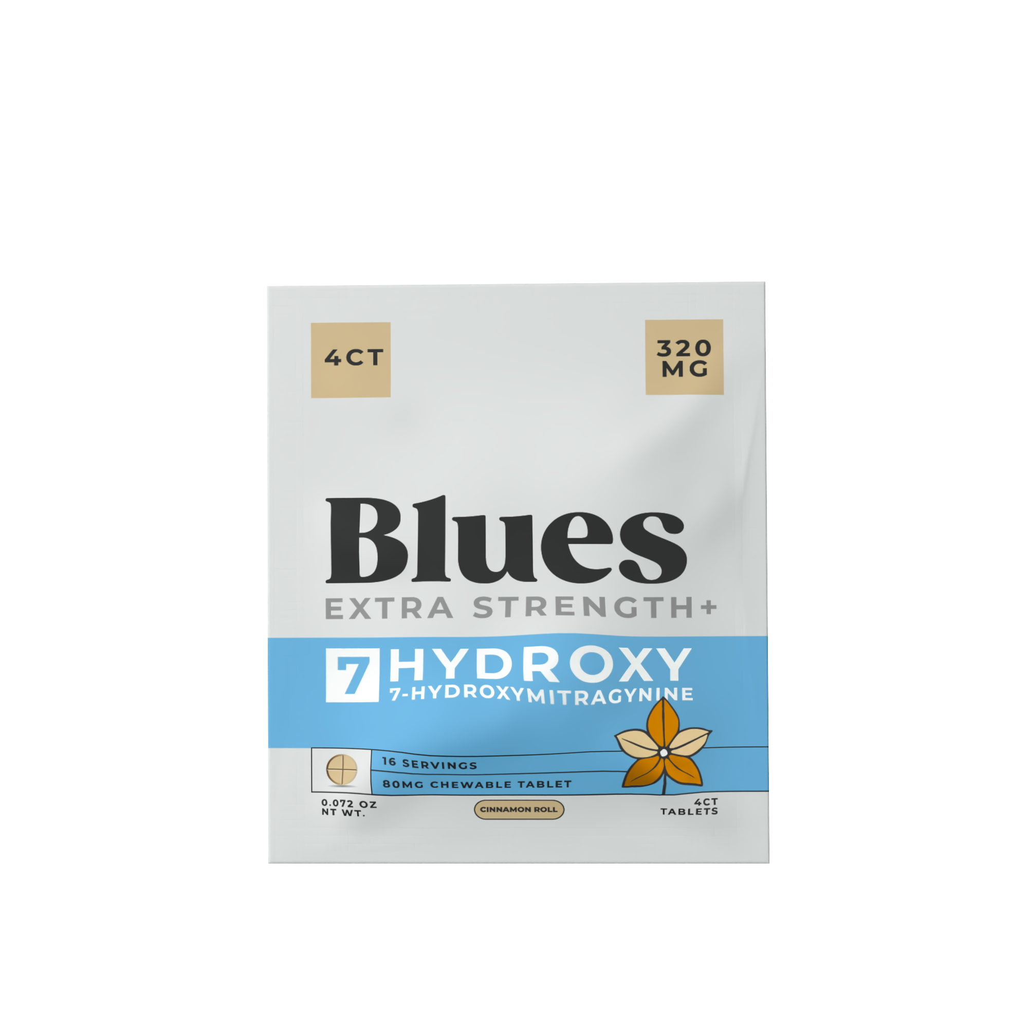 Blues 4ct Bag Cinnamon Roll (80mg Tablets)